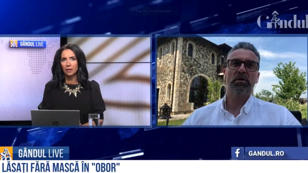 GÂNDUL LIVE. Cezar Ionașcu, consultantul de imagine care îi îndeamnă pe români să își dea masca jos: Demersurile mele nu sunt împotriva sistemului! Am dat oamenilor lumină în întuneric - VIDEO