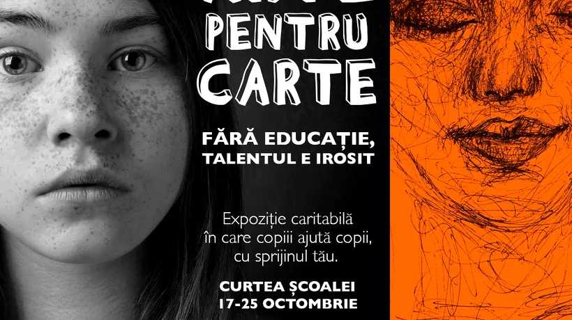 Prima expoziție caritabilă a copiilor artiști din mediul rural, Arte pentru Carte, se vernisează la București