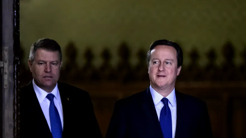Ce i-a spus Cameron lui Iohannis despre românii care muncesc în Marea Britanie