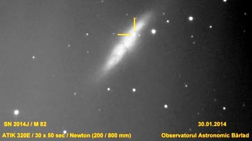 Premieră în România. Astronomii din Bârlad au surprins o supernovă