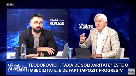 Eugen Teodorovici: „Taxa de SOLIDARITATE este o imbecilitate”