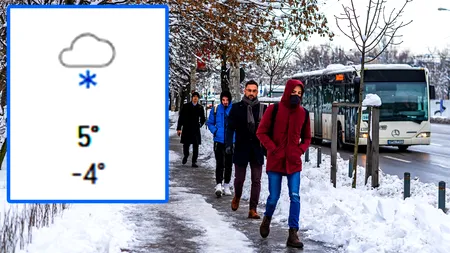 Vine iarna și în București! Pe ce dată ninge, potrivit meteorologilor Accuweather