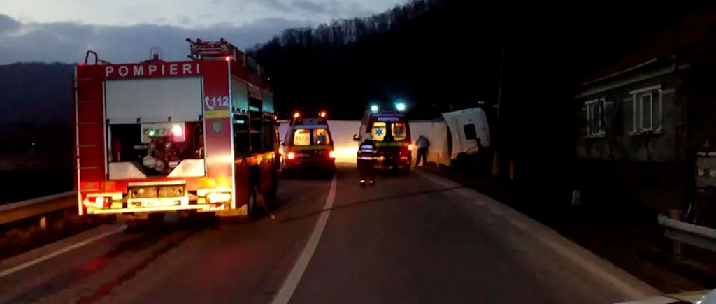 Accident cu doi morți și patru răniți în Cluj: a intrat pe contrasens și a fost spulberat de un tir