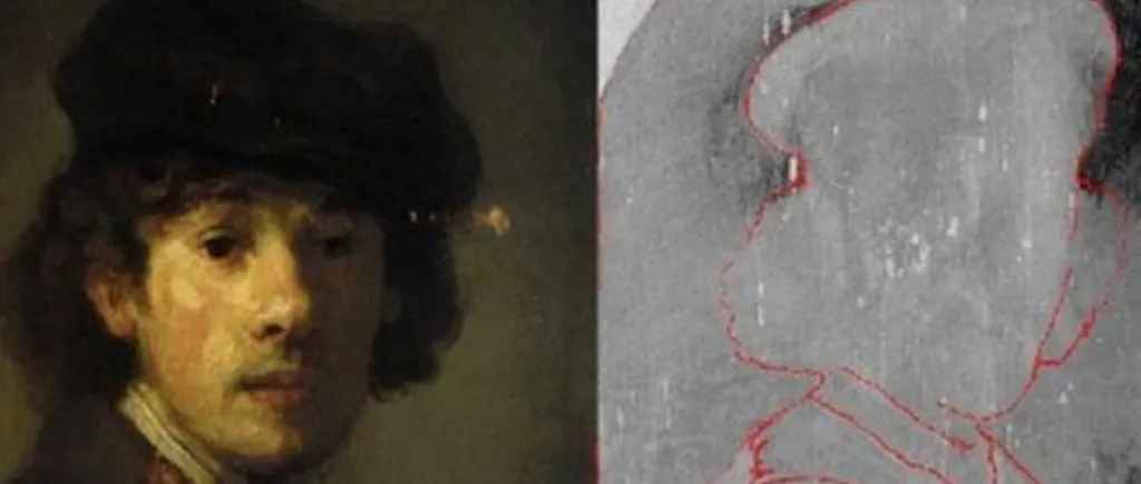 Un autoportret neterminat al lui Rembrandt, găsit sub o altă pictură