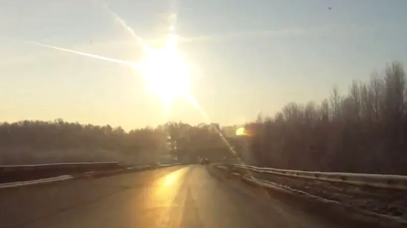 FOTO: Imagine spectaculoasă cu meteoritul căzut azi în Rusia. VIDEO