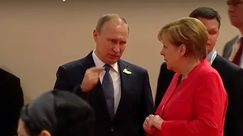 VIDEO viral. Ce a făcut Merkel în fața lui Putin, la summitul G20, face senzație pe internet