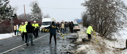Copil rănit într-un accident, după ce o mașină a derapat din cauza zăpezii de pe o șosea din Vaslui