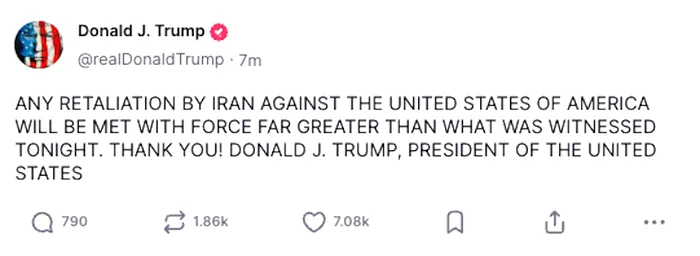 &#128680; Statele Unite au bombardat Iranul, viz&acirc;nd siturile nucleare Fordow, Natanz &#537;i Esfahan. Donald Trump: Acum este timpul pentru PACE!