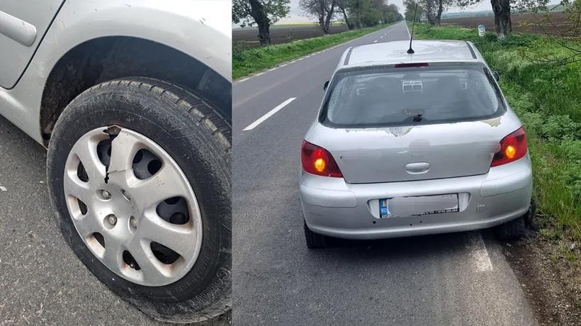 GALAȚI: Șofer beat, drogat și fără permis, oprit de polițiști cu focuri de armă