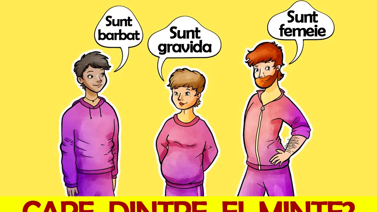 Test de inteligență cu 10 întrebări, pentru calcularea exactă a IQ-ului | Prima întrebare: Care dintre cei 3 minte?