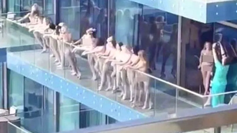 VIDEO. 15 femei au fost arestate în Dubai, după o ședință foto nud pe balconul unui zgârie-nori