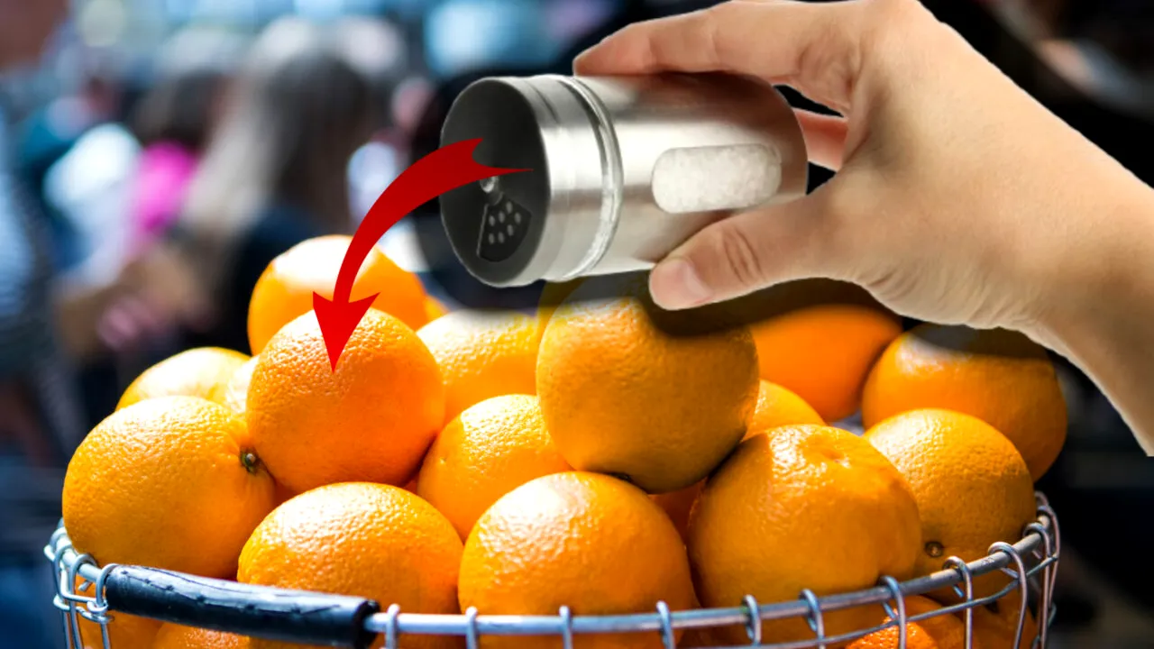 Motivul pentru care să adaugi sare pe cojile de portocală. La ce poate fi folosit acest truc