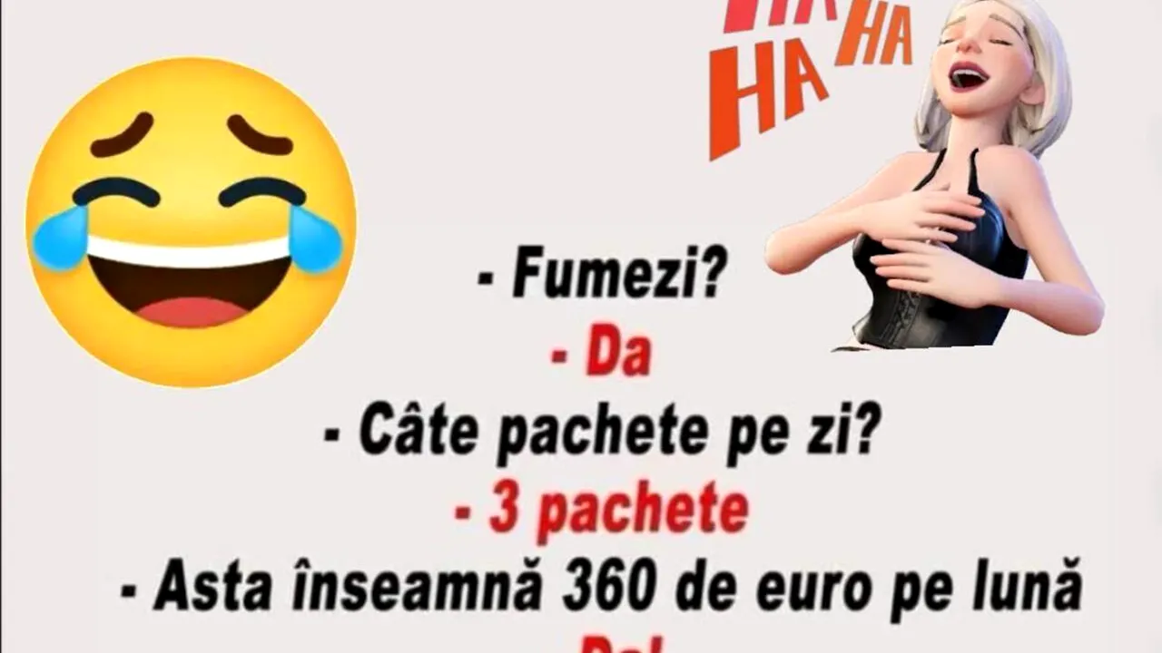 Bancul de sâmbătă | Țigările și matematica