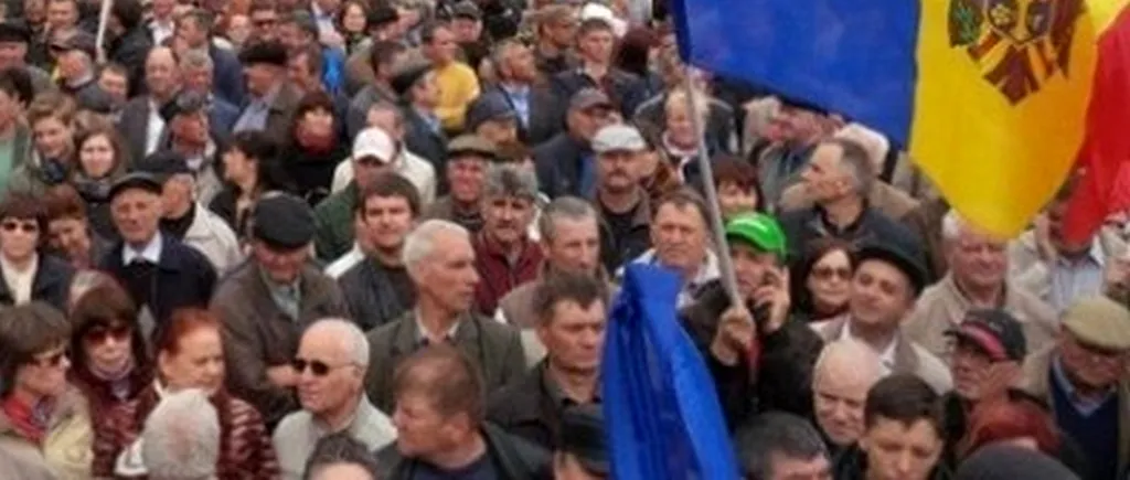 Proteste la Chișinău. Participanții au cerut sprijinul Uniunii Europene și al Statelor Unite