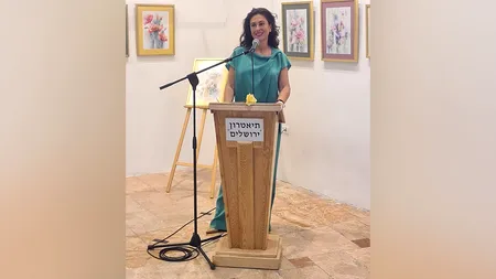 Expoziția de acuarelă „Lumini de Flori”, „al doilea copil” al artistei plastice Loredana Popescu – Tăriceanu, a fost vernisată în Israel