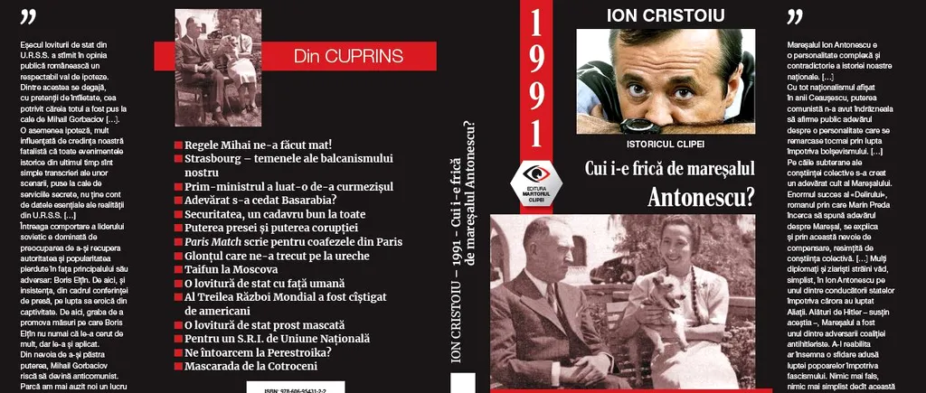 Apariție editorială în colecția ”Proză Politică” | Ion Cristoiu - ”Cui i-e frică de mareșalul Antonescu?”