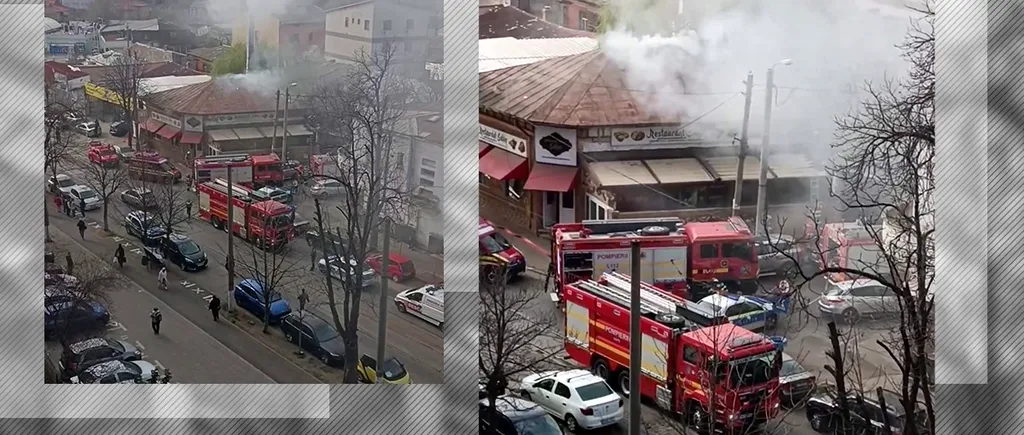 Incendiu la un restaurant din Sectorul 5 al Capitalei. Mai multe echipaje ale ISU sunt la fața locului