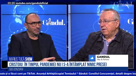 VIDEO | Ion Cristoiu: Pandemia a fost momentul în care presa a căzut într-o capcană numită „de dragul binelui am voie să mint”