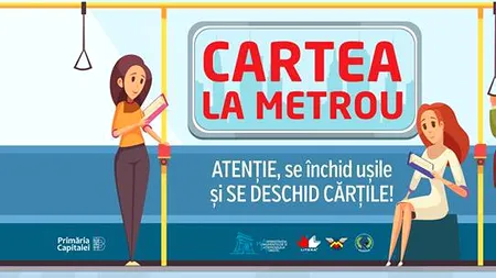 CARTEA la metrou - Invitație la LECTURĂ, miercuri, 27 martie
