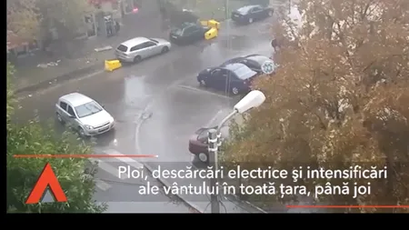 Ploi, descărcări electrice și cod galben de inundații în următoarea perioadă