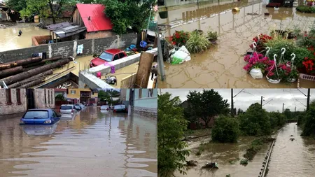 SITUAȚIE DRAMATICĂ. Ploile torențiale creează distrugeri și pierderi de vieți omenești. Orașe inundate și o femeie ucisă de viitură, în ultimele ore