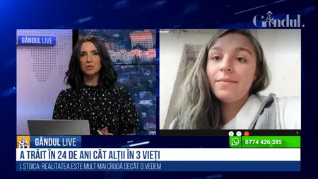 GÂNDUL LIVE. Povestea Larisei, fata traficată de proxeneți: „La nivel de psihic, m-am obișnuit cu ideea că, orice aș face, moartea nu este departe”