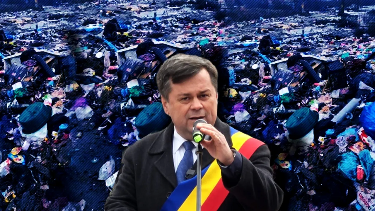 La Tg Jiu, lângă Coloana Infinitului, canalizarea menajeră a scos dejecţiile pe stradă. Localnicii au înfundat-o cu haine second-hand