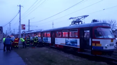 Tragedie în Arad. O femeie a fost prinsă sub roțile tramvaiului