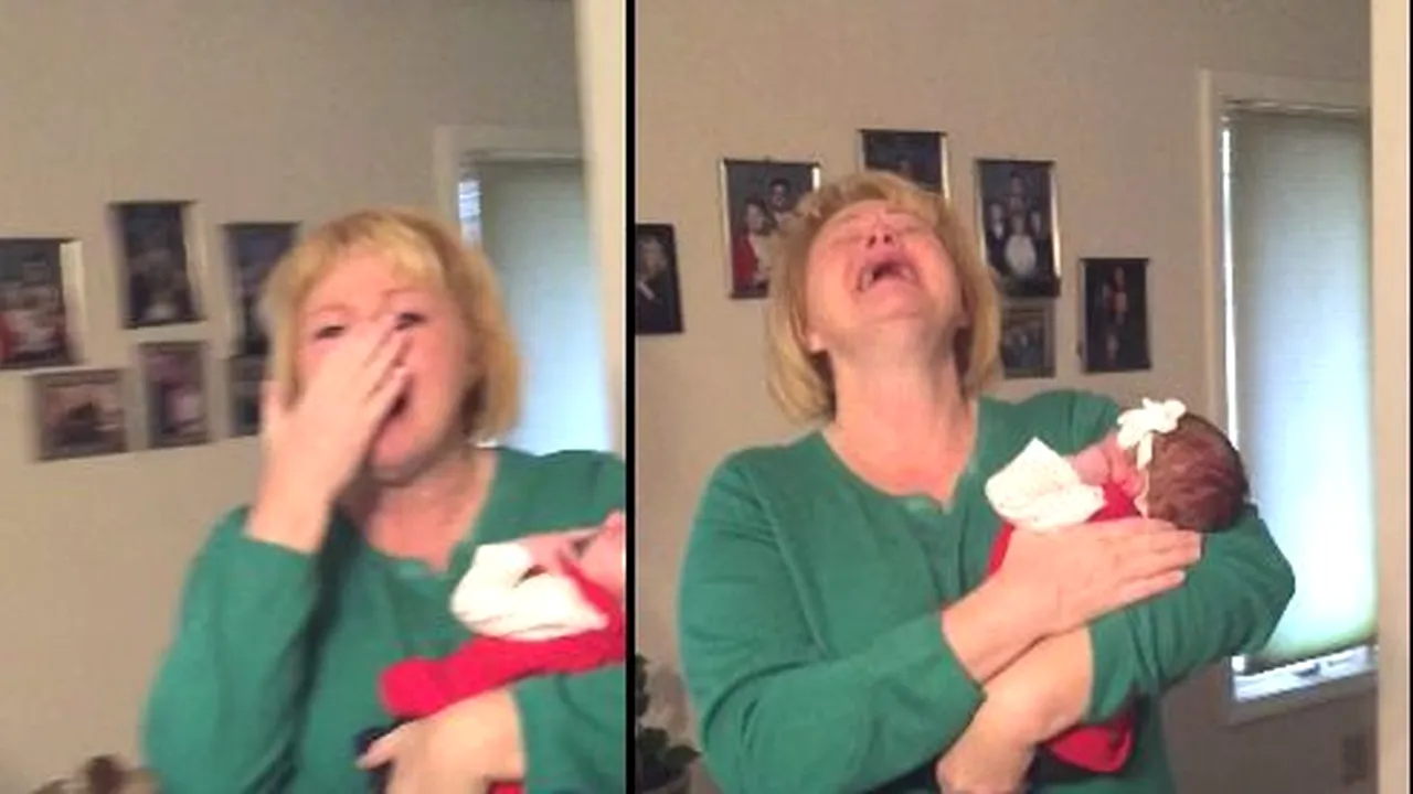 Au rugat-o să țină bebelușul în brațe, fără să-i spună despre ce e vorba. Reacția de milioane a femeii când a aflat cine e copilul