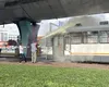 Un tramvai a luat foc în București, sub Podul Basarab. Traficul a fost afectat
