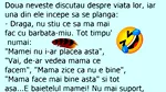 Bancul de duminică | Două neveste discutau despre viața lor
