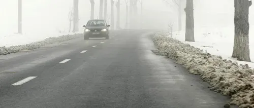 Atenție, șoferi! COD GALBEN de ceață în mai multe județe din România