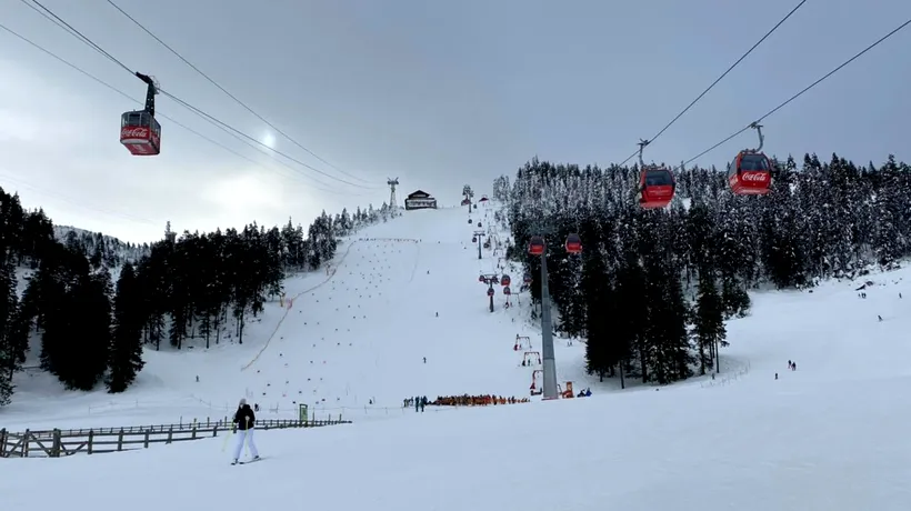 Pericol de accidente pe pârtiile de schi din Braşov. Zăpada a fost afectată de căldură