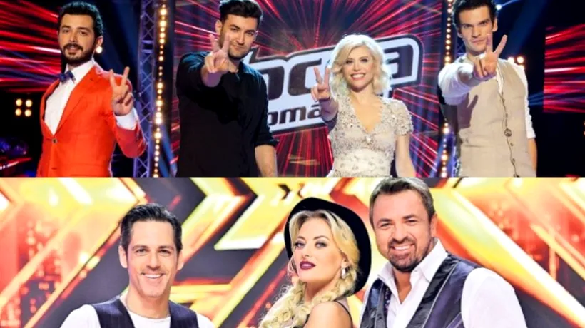 AUDIENȚELE: Vocea României vs X Factor, runda a patra. Ce s-a întâmplat la ora 22.45, când show-ul de la PRO TV s-a încheiat