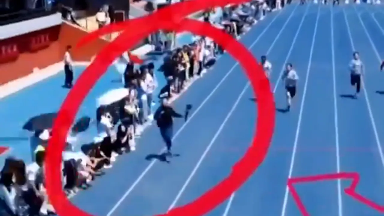 Un cameraman a câștigat o cursă de atletism din China, deși nu participa la competiție. El doar o filma și a ajuns la „Finish” înaintea sportivilor (VIDEO)