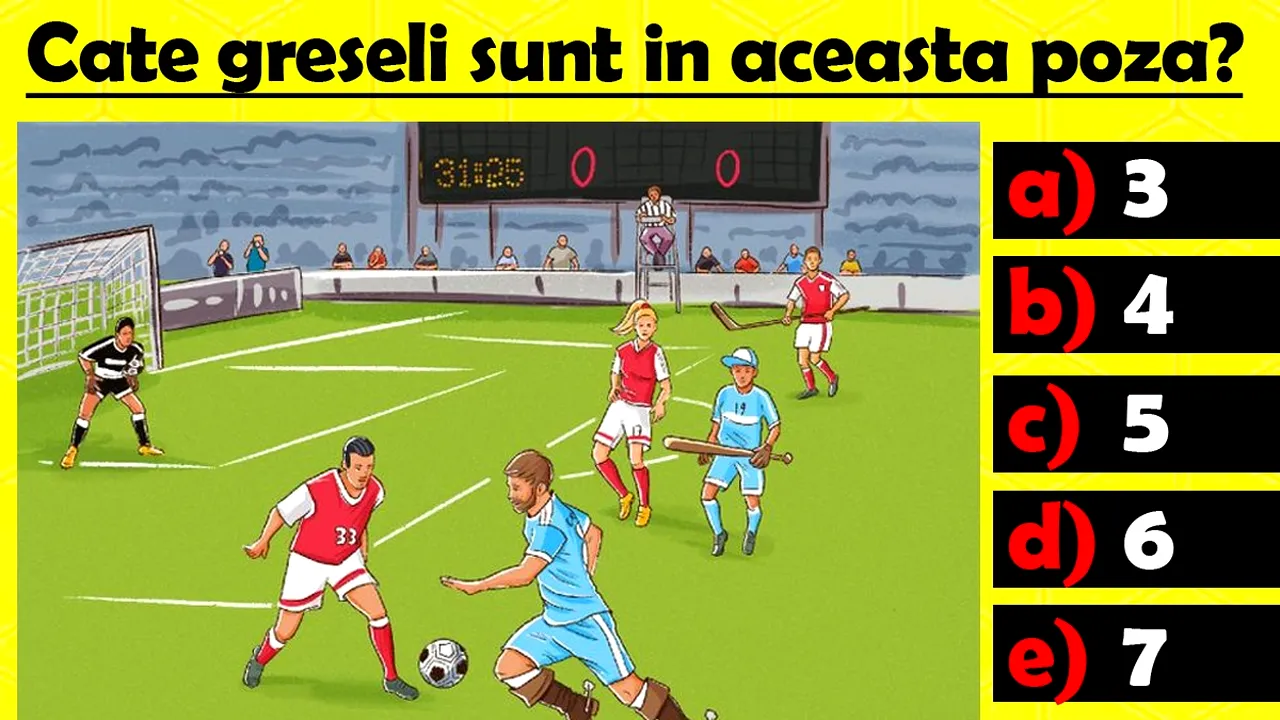 Test IQ exclusiv pentru genii | Găsește toate greșelile în aceste 10 fotografii