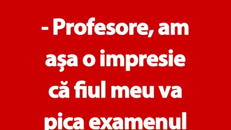 BANC | Bulă, pariul și profesorul fiului