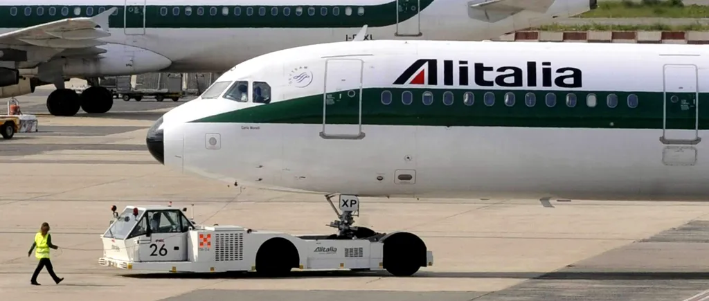 Alitalia, salvată de la faliment, pentru a doua oară în 5 ani
