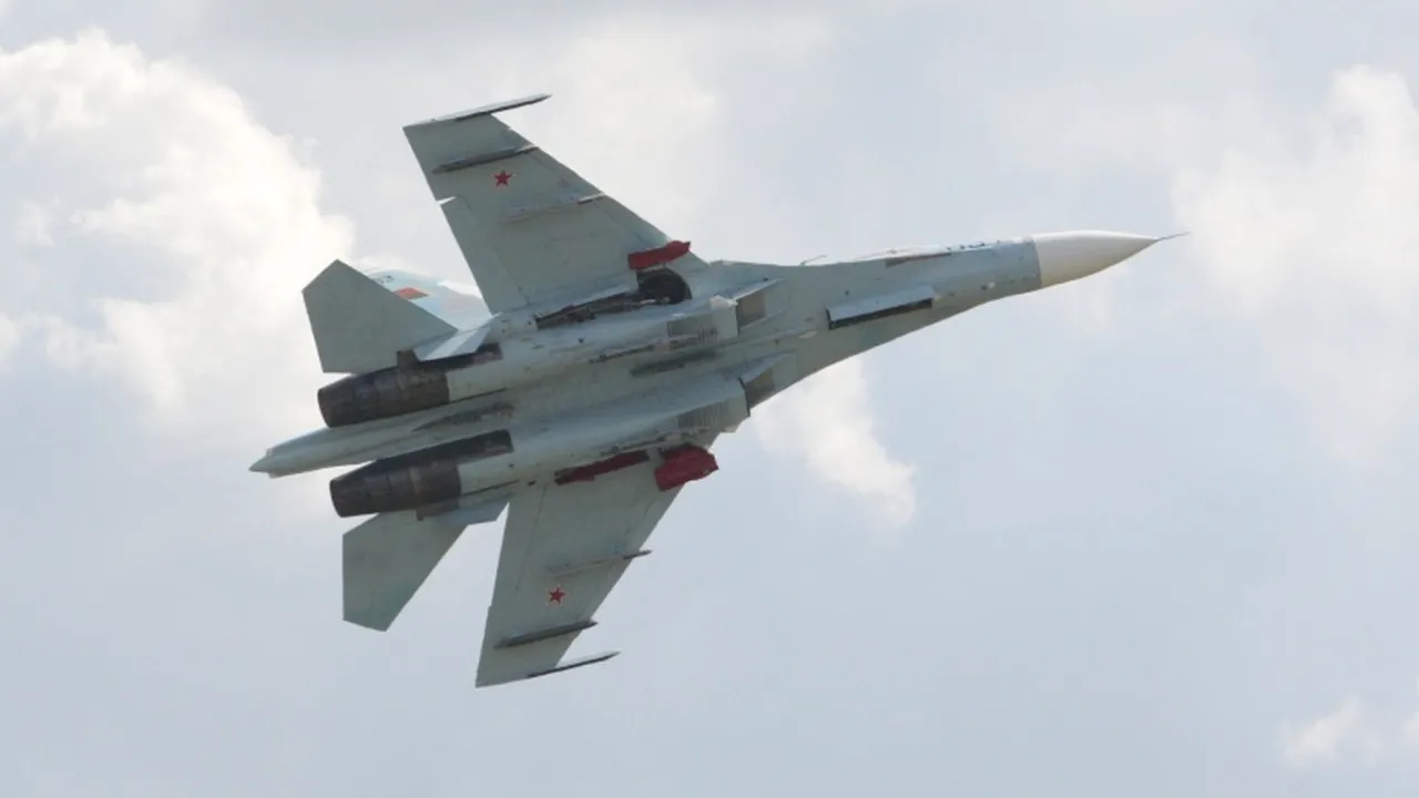 O fotografie care surprinde provocarea Rusiei la adresa unui stat UE, realizată dintr-un avion de interceptare - FOTO