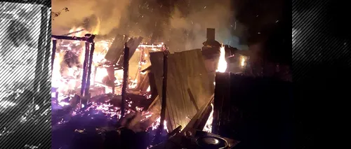 Incendiu în Botoșani. O magazie a ars ca o torță după ce o bătrână a încercat să facă țuică