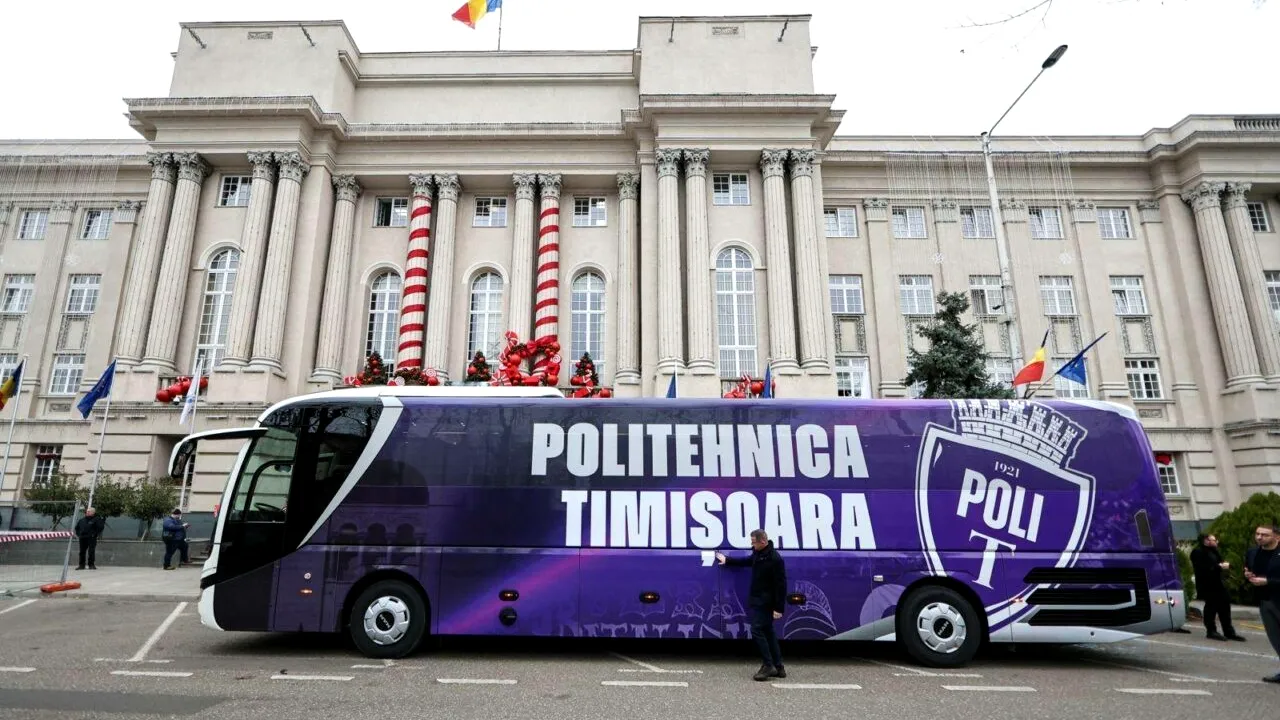 Autocar modern pentru Poli Timișoara. Alfred Simonis: „Un club de fotbal serios nu înseamnă doar jucători, antrenori și rezultate bune”