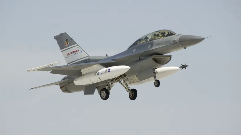 MApN dezminte informațiile conform cărora avioane F-16 pilotate de ucraineni ar fi efectuat zboruri de test de la Fetești spre Insula Șerpilor