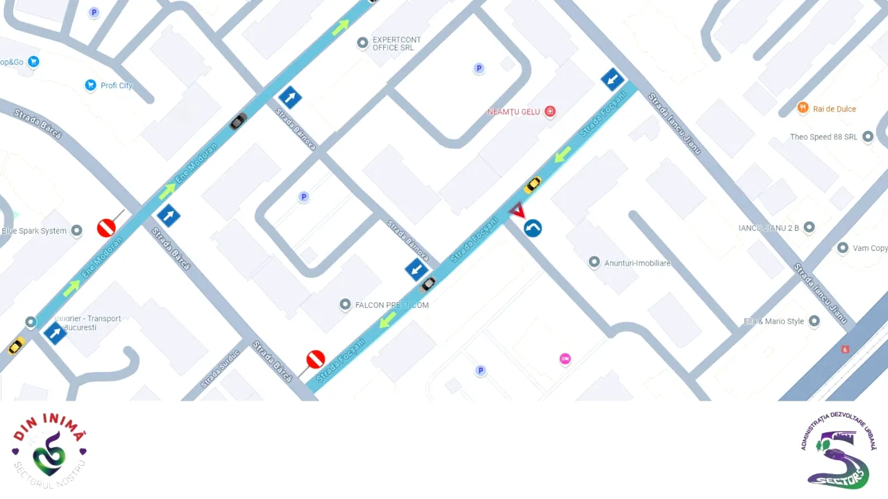 (P) Mai multe străzi din Sectorul 5 al Capitalei au căpătat sens unic, de circulație