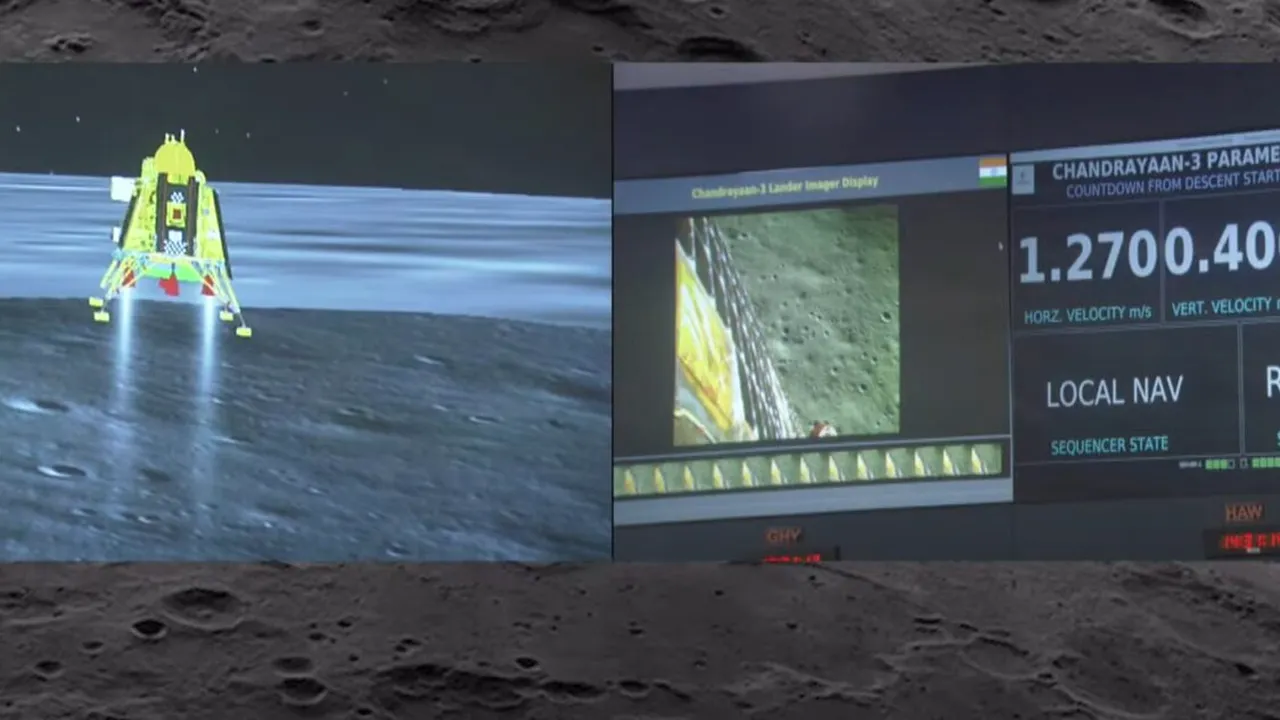 Moment ISTORIC. Sonda spațială indiană a aselenizat, în premieră mondială, la Polul Sud al Lunii