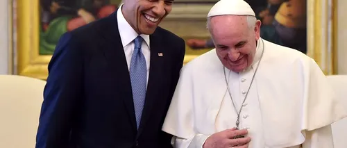 Fotografia Papei cu Obama vs. fotografia Papei cu Putin. Observați diferențele