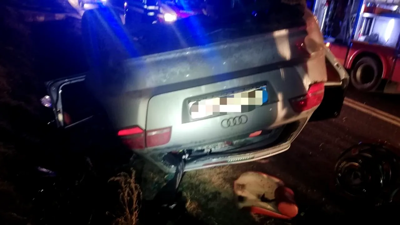 Accident grav în județul Bacău: Doi morți și doi răniți, după ce o mașină a lovit un cap de pod