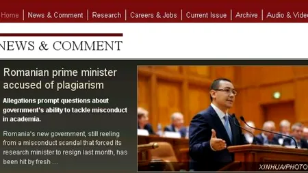 Ce este Nature, revista care a dat startul scandalului de plagiat al lui Victor Ponta