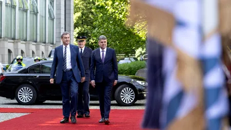 Ciolacu îl invită pe premierul bavarez la Castelul lui DRACULA, într-o noapte cu lună NORMALĂ / Söder: Cred că e suficient dacă mâncăm MICI înainte