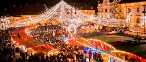 Moment de reculegere pentru victimele din Colectiv și Paris, în deschiderea Târgului de Crăciun de la Sibiu