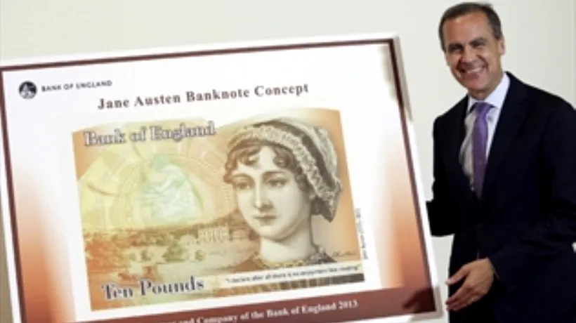 Scriitoarea Jane Austen îl înlocuiește pe Darwin pe bancnotele de 10 lire sterline